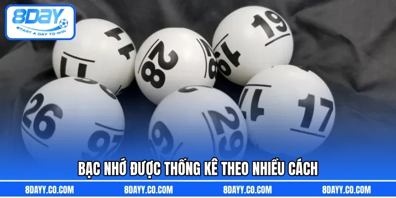 Bạc nhớ được thống kê theo nhiều cách 