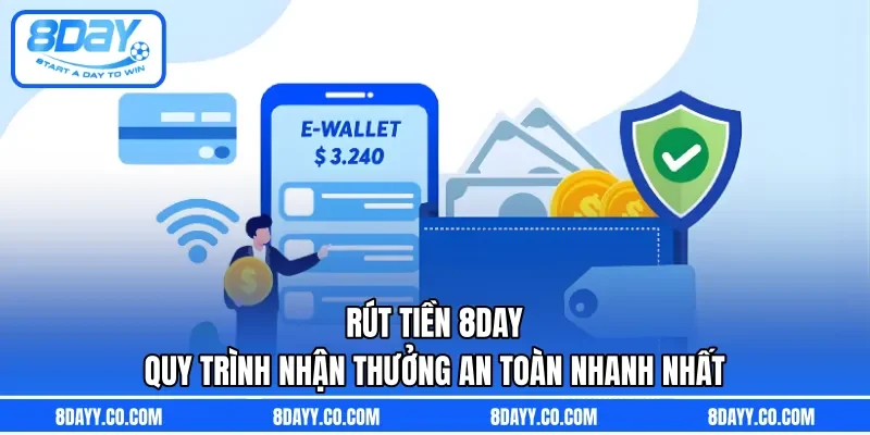 Rút Tiền 8DAY | Quy Trình Nhận Thưởng An Toàn Nhanh Nhất