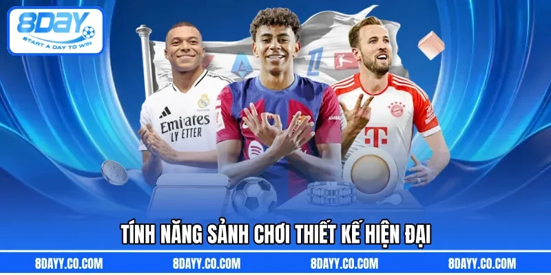 Tính năng sảnh chơi thiết kế hiện đại 